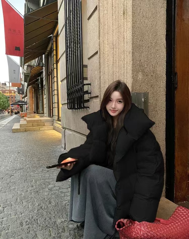 Short thick cotton coat thermal coat for women