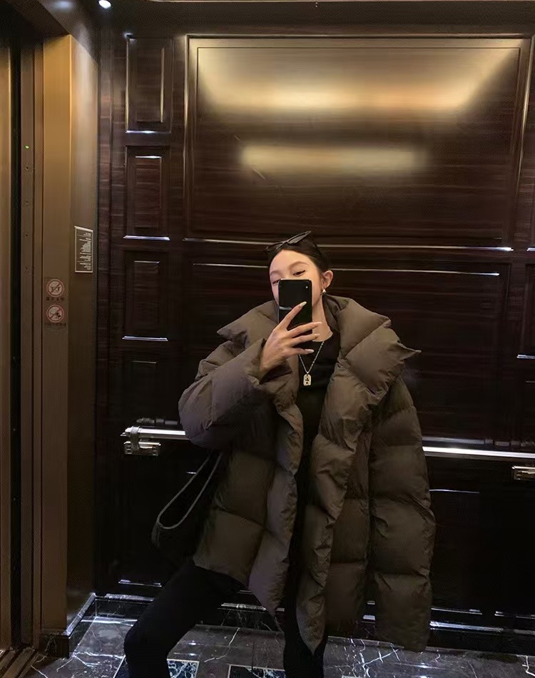 Short thick cotton coat thermal coat for women