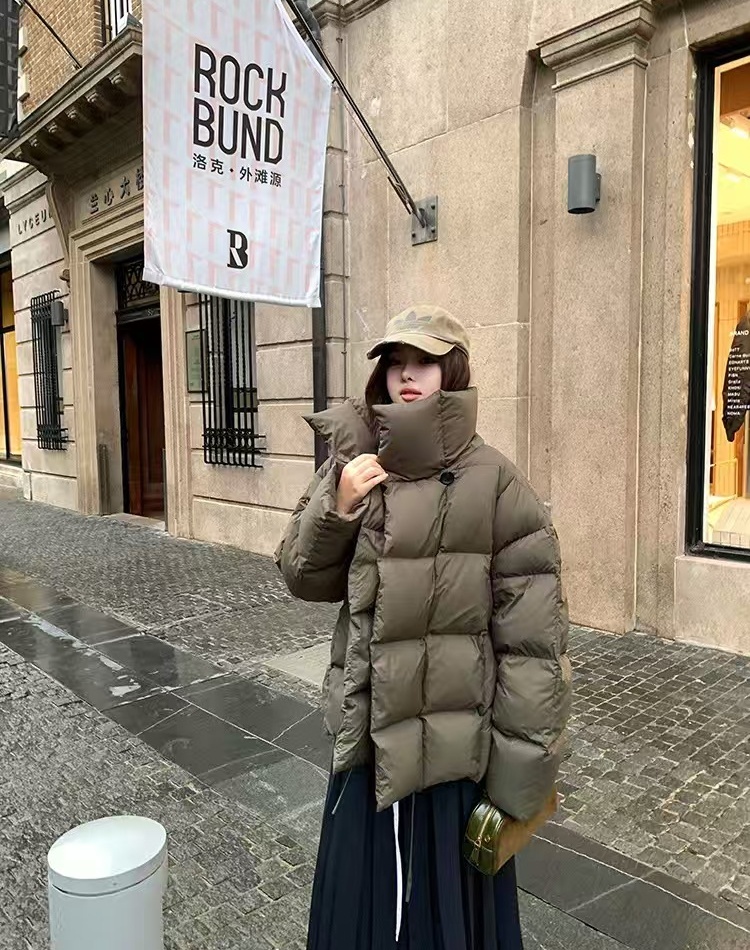 Short thick cotton coat thermal coat for women