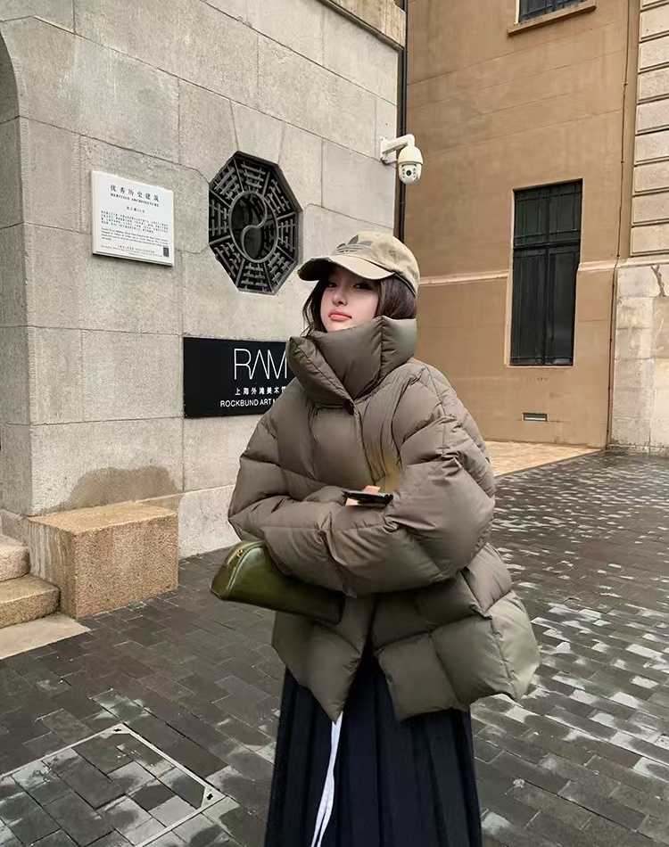 Short thick cotton coat thermal coat for women