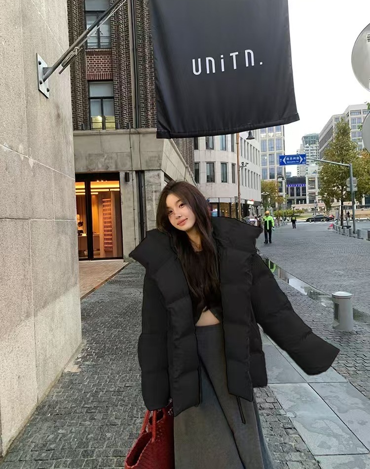 Short thick cotton coat thermal coat for women