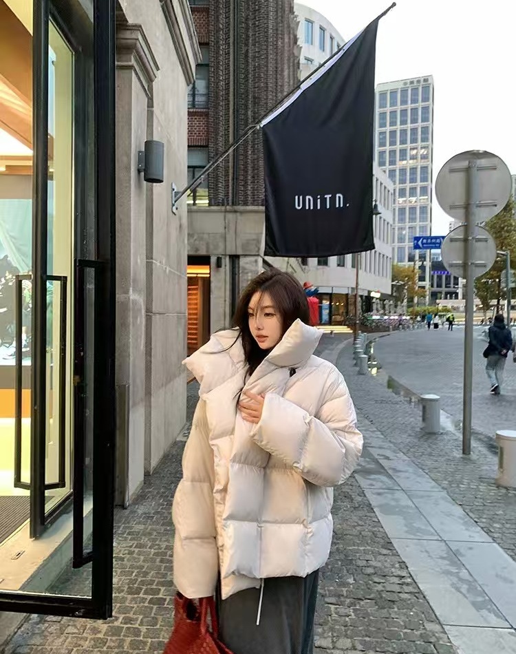 Short thick cotton coat thermal coat for women
