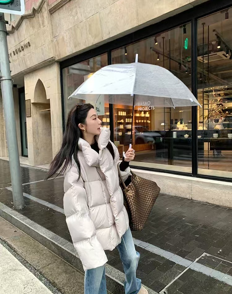 Short thick cotton coat thermal coat for women