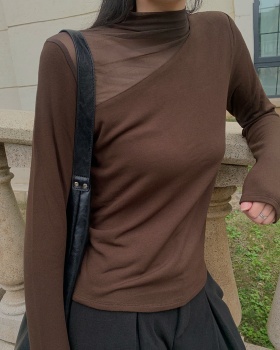 Plus velvet autumn and winter tops inside the ride T-shirt