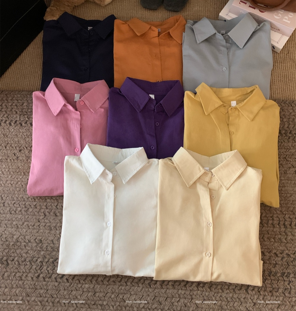 Autumn and winter shirt eight color tops