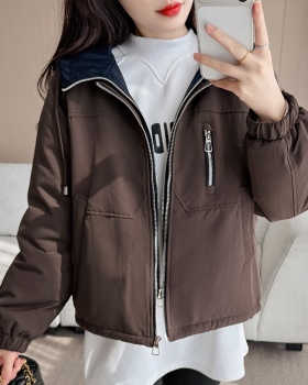 All-match winter coat plus velvet hooded jacket for women