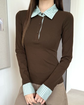 Long sleeve bottoming shirt T-shirt for women
