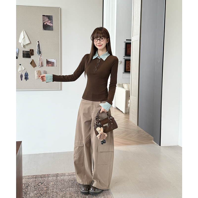 Long sleeve bottoming shirt T-shirt for women