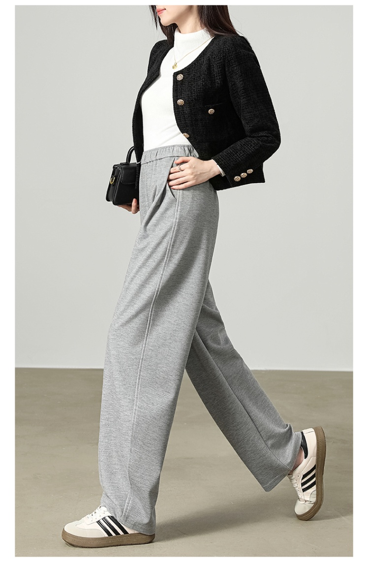 Casual pants slim wide leg pants for women