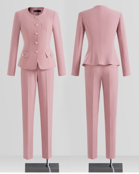 Overalls suit pants niche coat a set for women