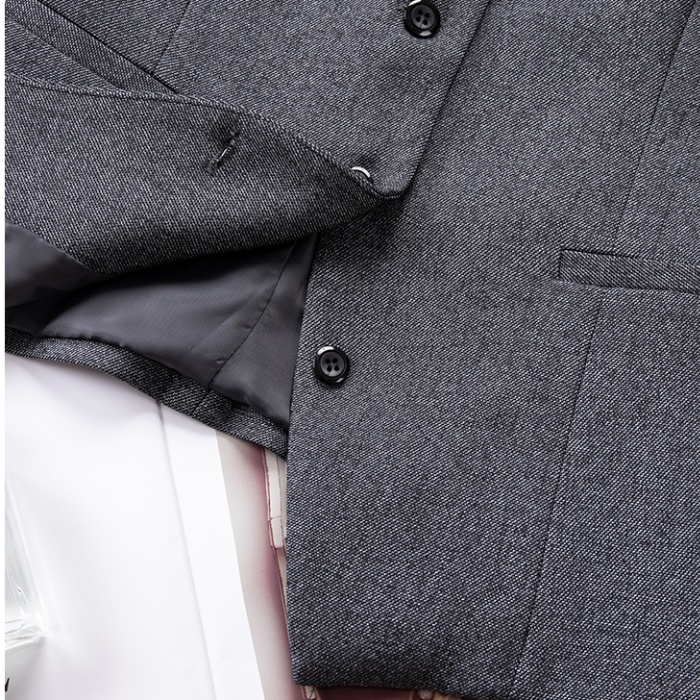 Slim waistcoat profession suit pants 2pcs set