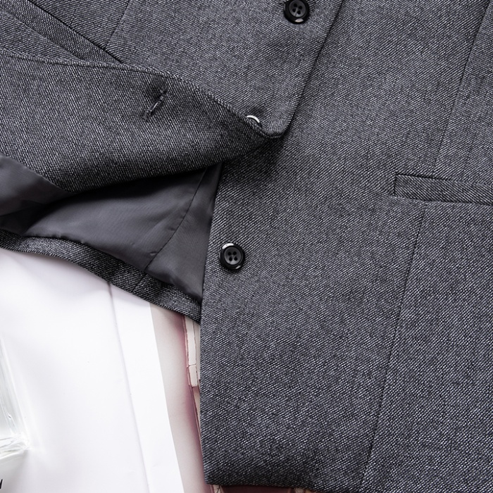 V-neck slim waistcoat overalls skirt 2pcs set for women