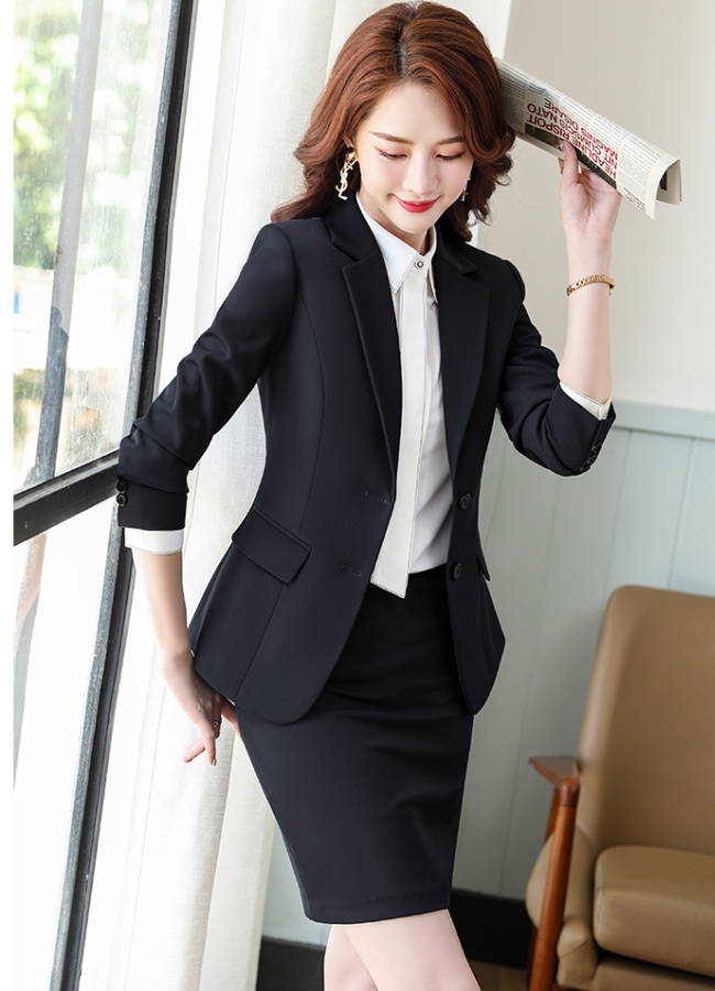 Slim business suit profession coat 2pcs set for women