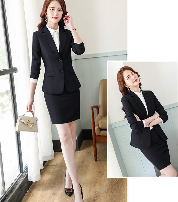 Slim business suit profession coat 2pcs set for women