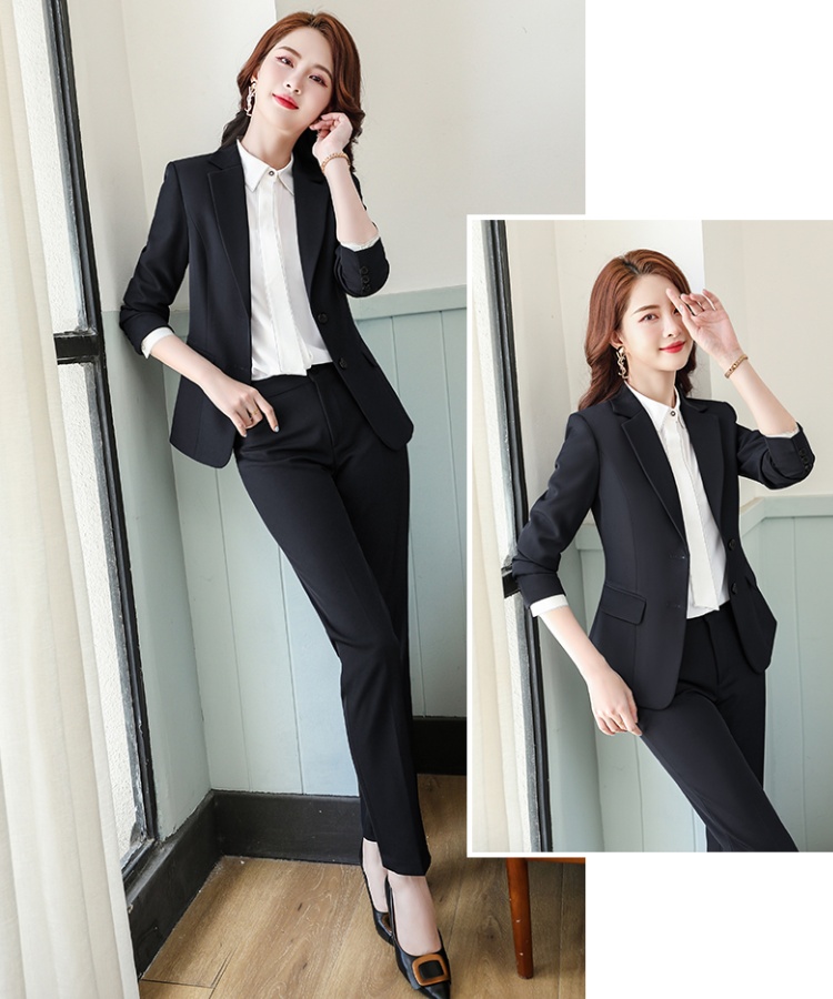 Slim suit pants business suit 2pcs set for women