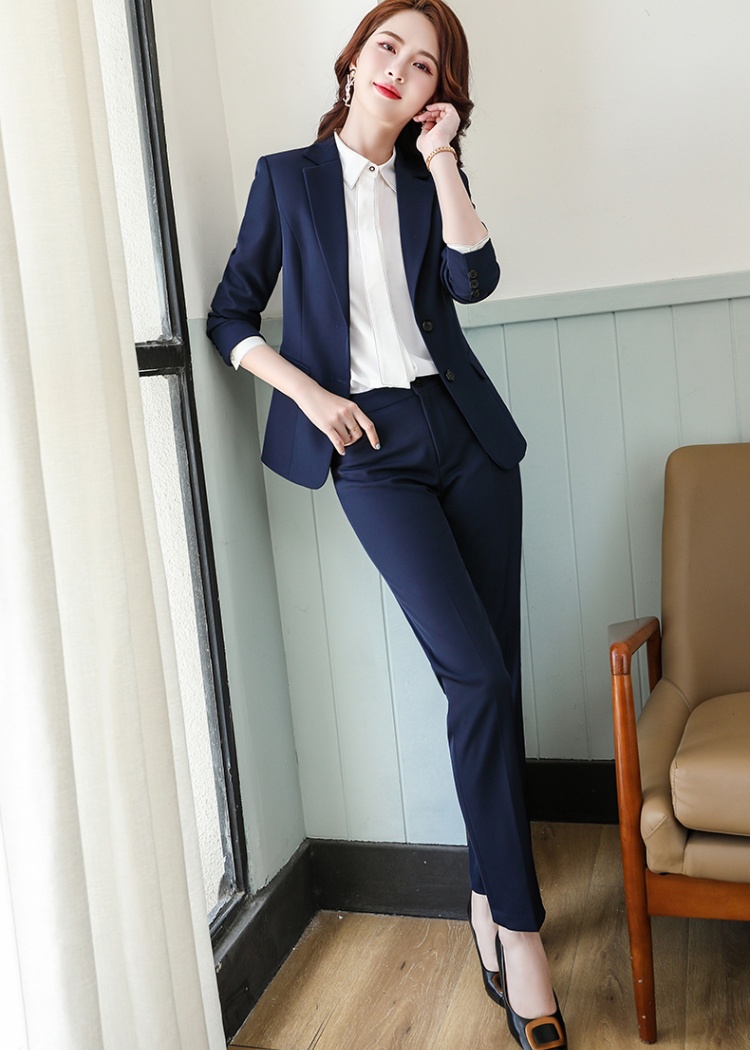 Slim suit pants business suit 2pcs set for women