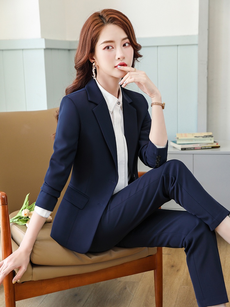 Slim suit pants business suit 2pcs set for women