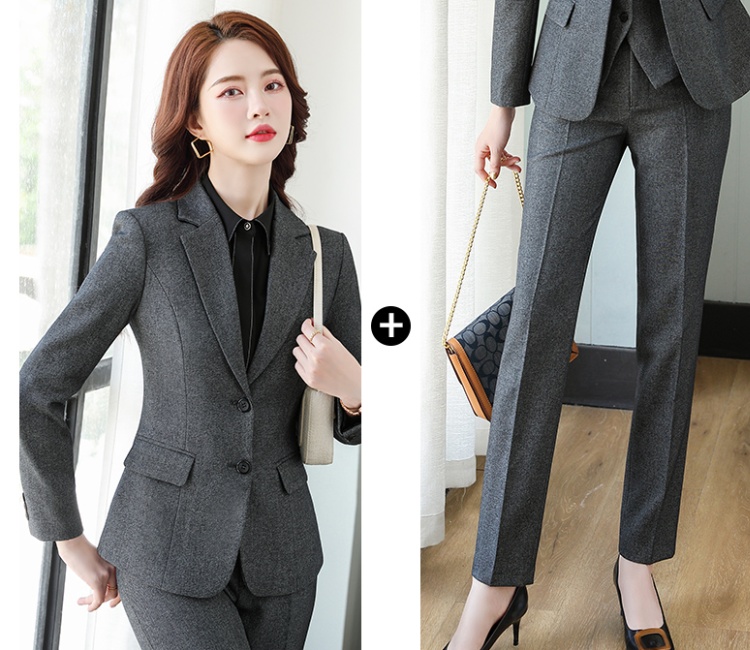 Slim suit pants business suit 2pcs set for women