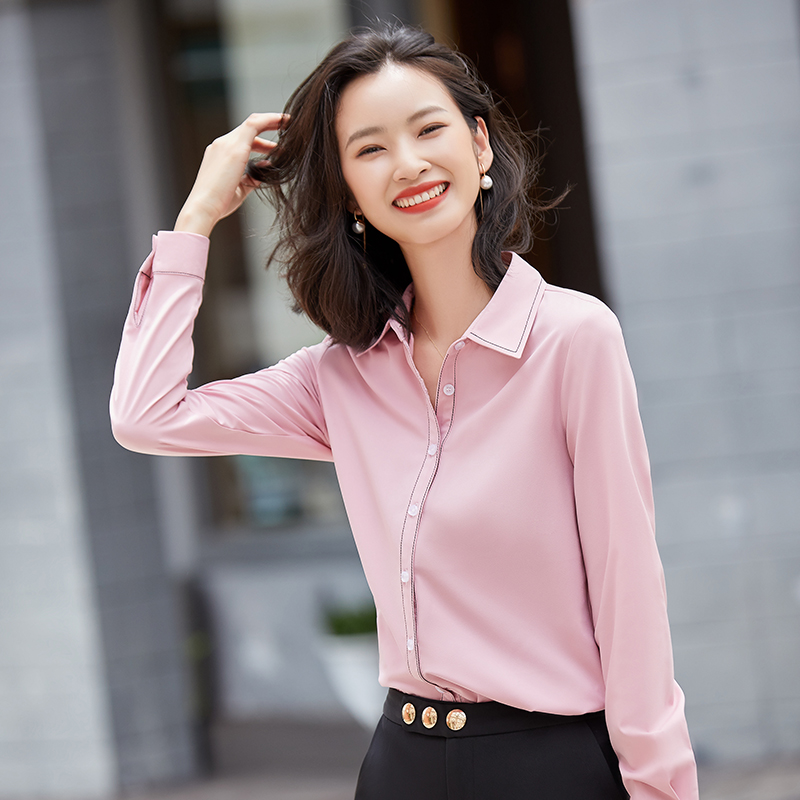 Simple bottoming small shirt Casual shirt for women