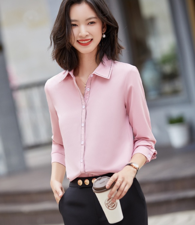 Simple bottoming small shirt Casual shirt for women