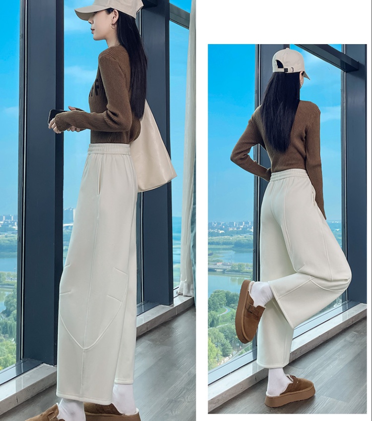 Autumn and winter nine pants wide leg pants for women