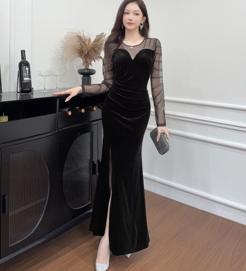 Temperament ladies autumn and winter slim dress