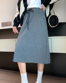 Long split skirt large yard one step skirt