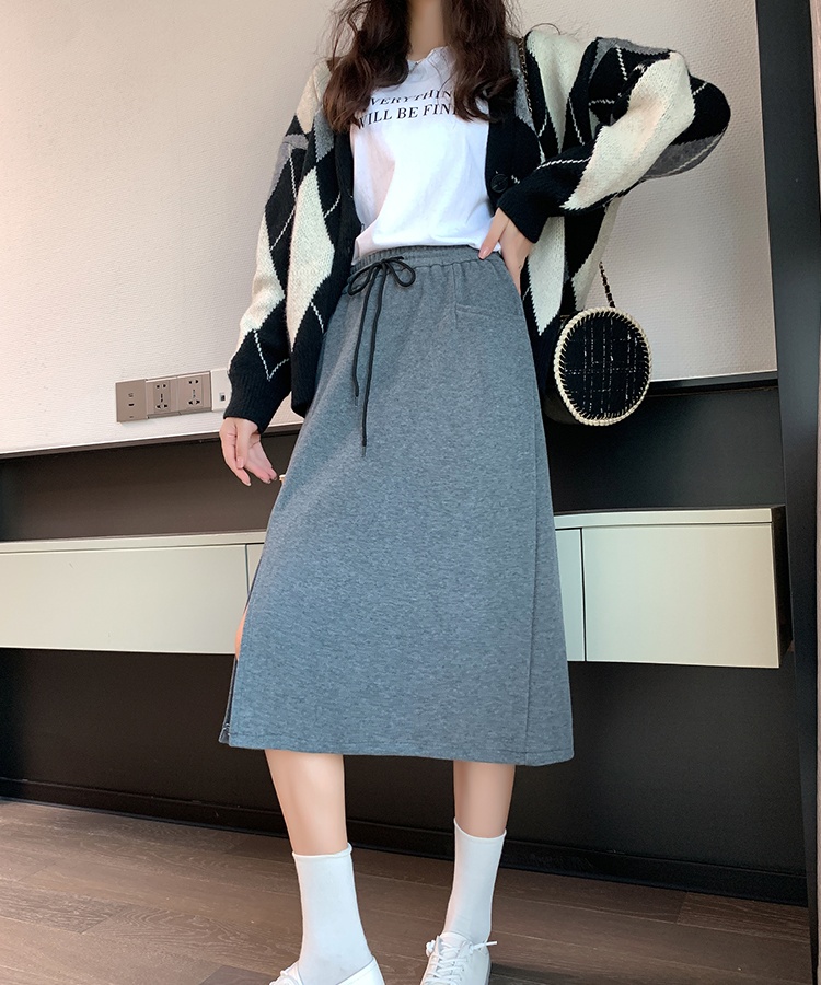 Long split skirt large yard one step skirt