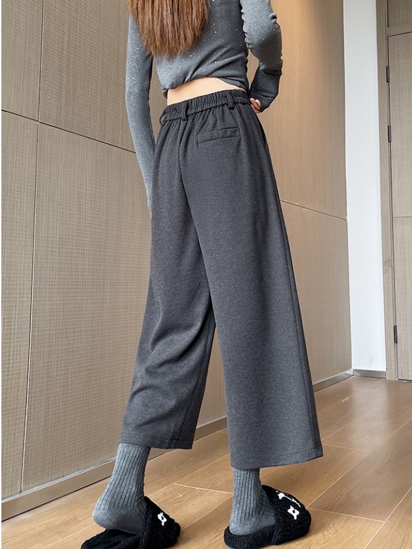 Autumn and winter slim pants loose straight doll shirt