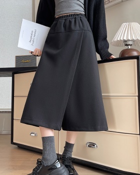 Slim winter fat sister woolen Casual culottes