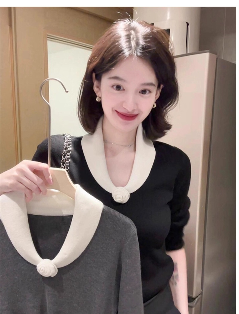 Bottoming lazy sweater inside the ride Korean style tops