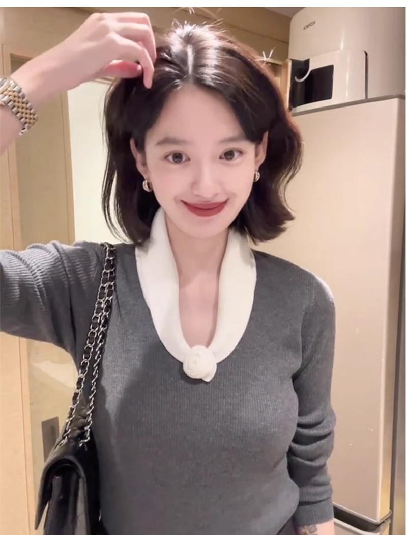 Bottoming lazy sweater inside the ride Korean style tops