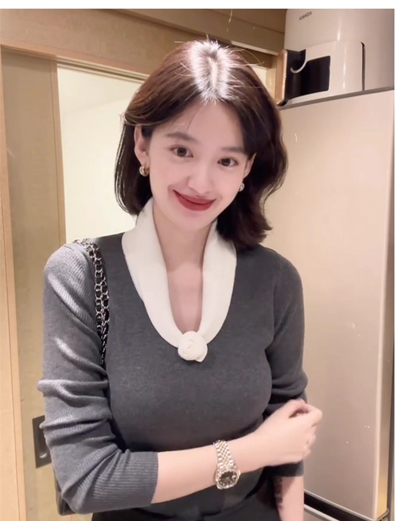 Bottoming lazy sweater inside the ride Korean style tops