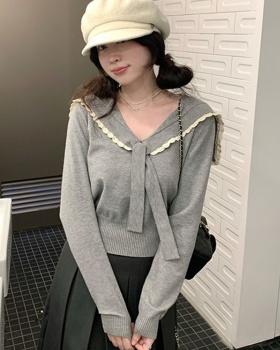 College style tops long sleeve sweater