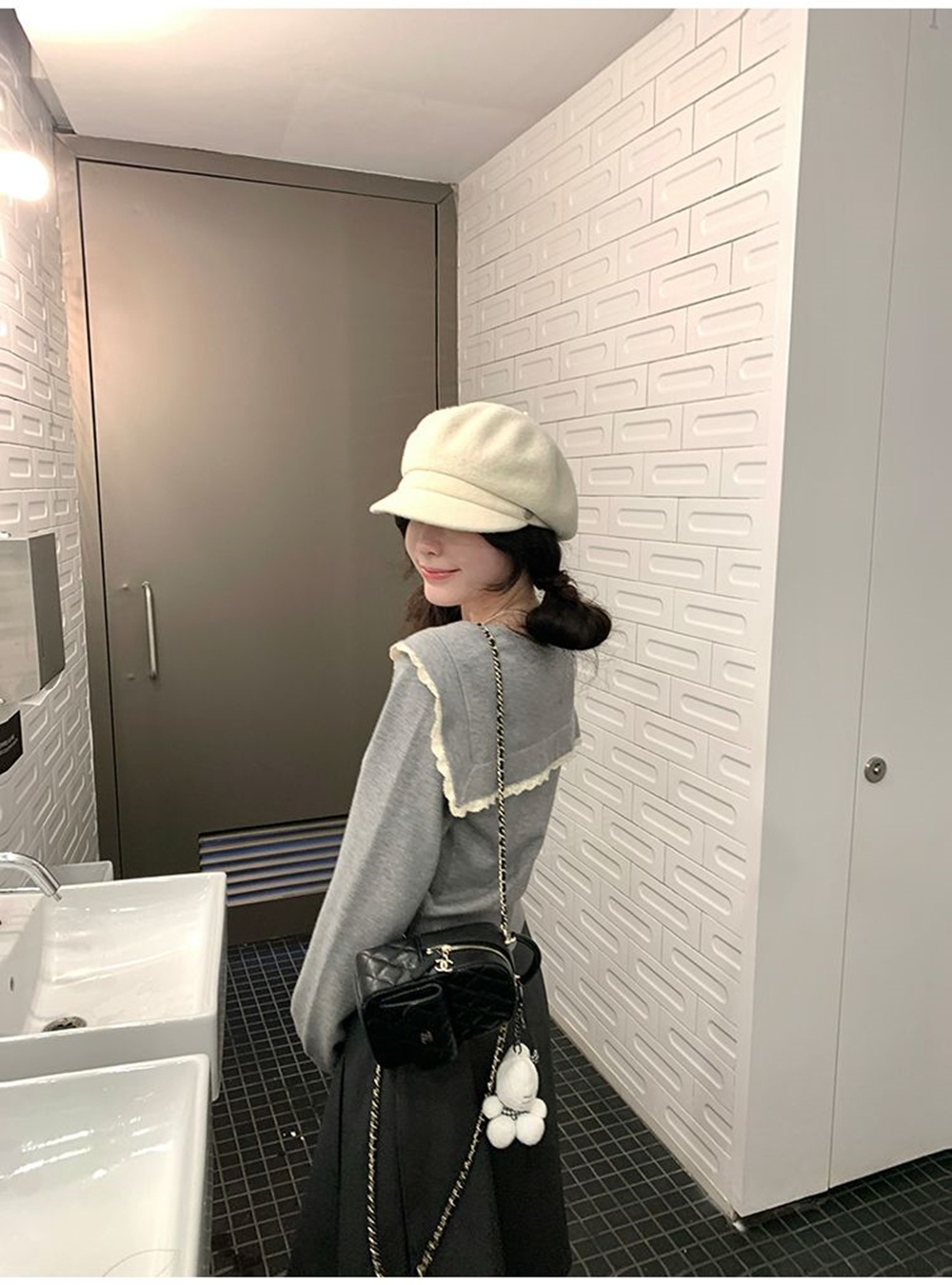 College style tops long sleeve sweater