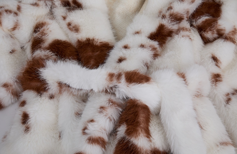 Imitation of mink hair coat pinched waist fur coat