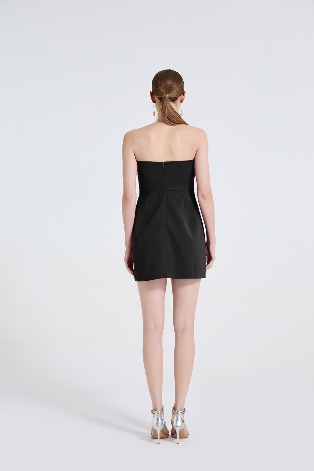 Stereoscopic flowers slim temperament dress