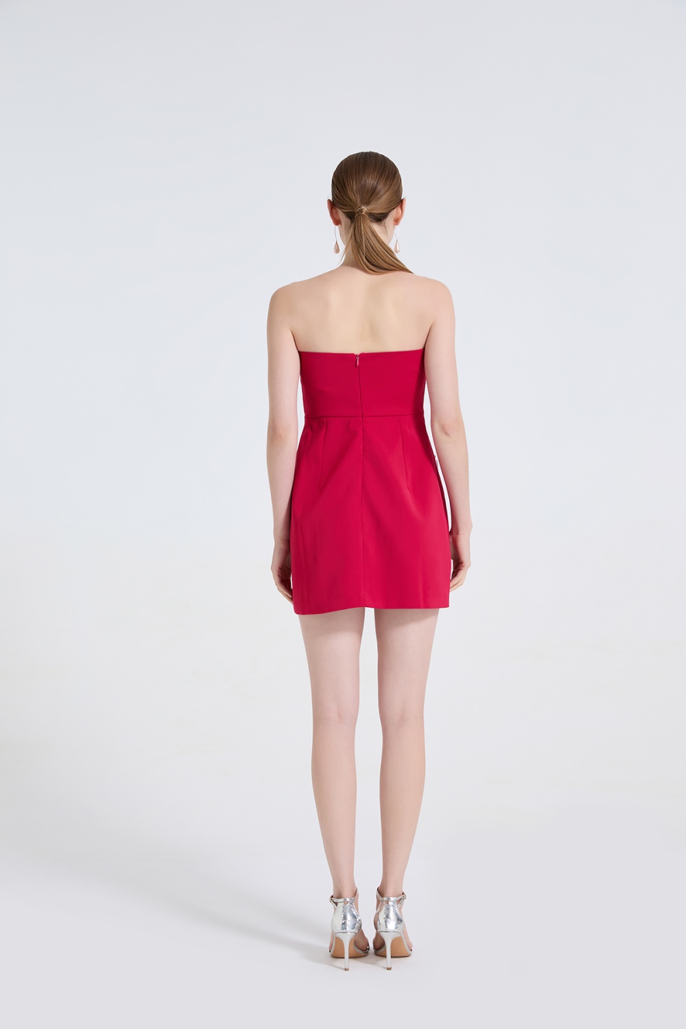 Stereoscopic flowers slim temperament dress