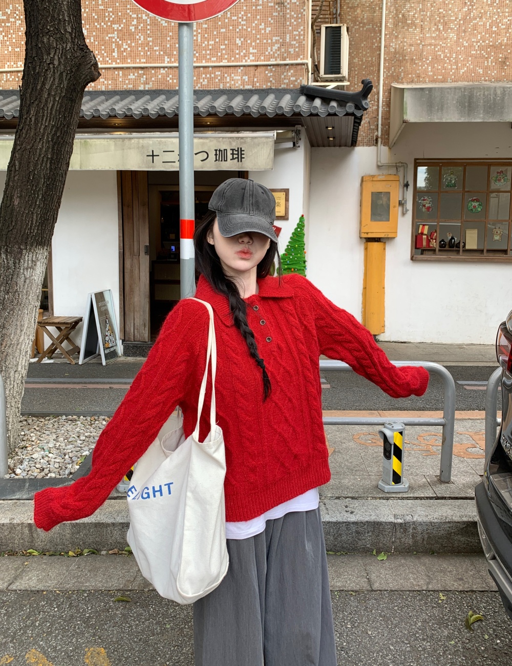 Tender Korean style tops autumn and winter sweater for women