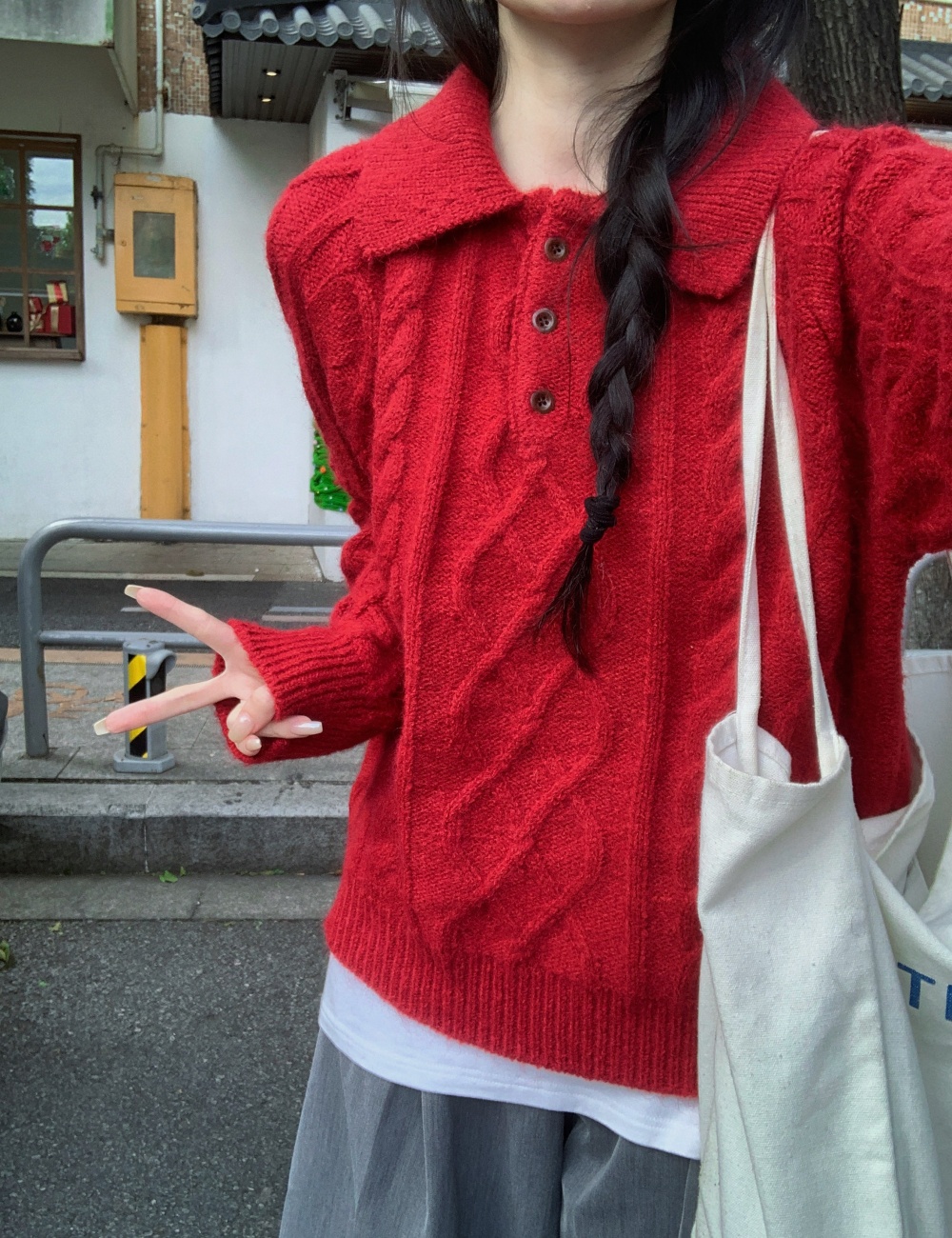 Tender Korean style tops autumn and winter sweater for women