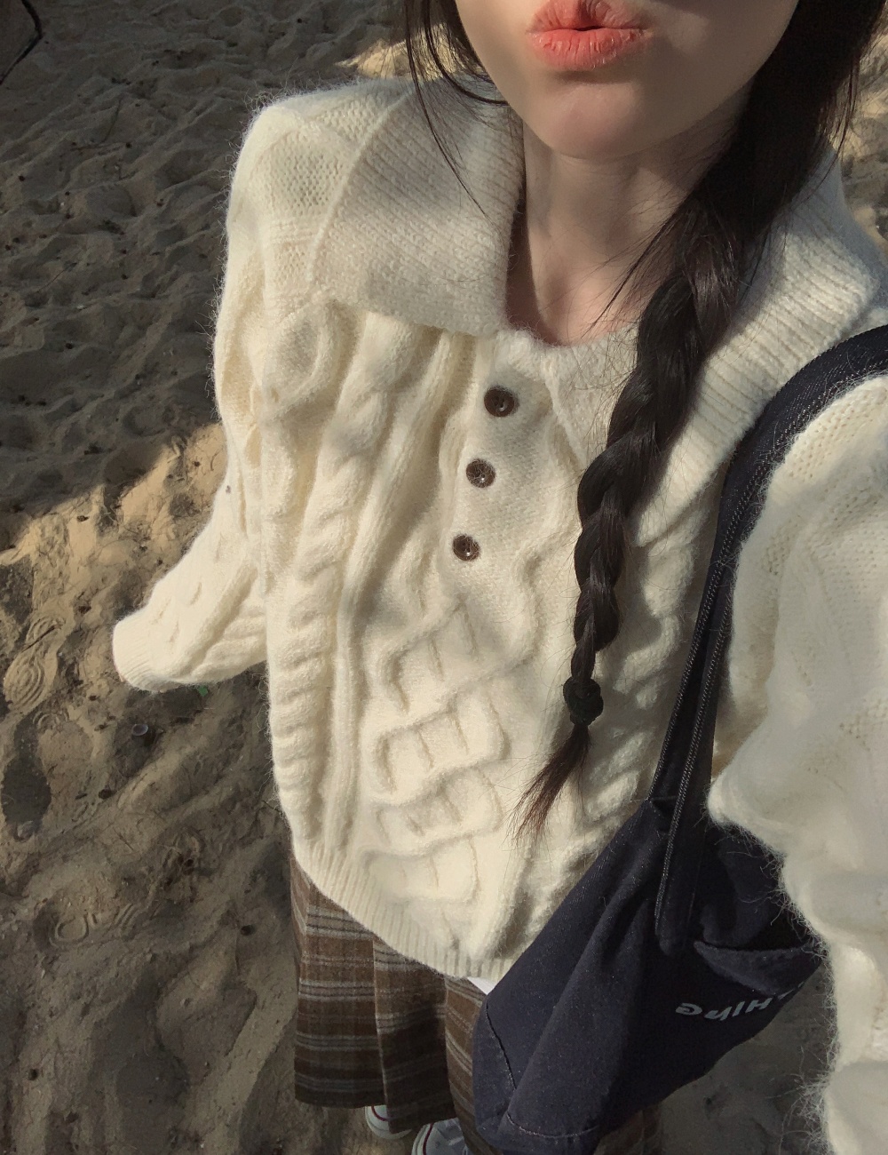 Tender Korean style tops autumn and winter sweater for women