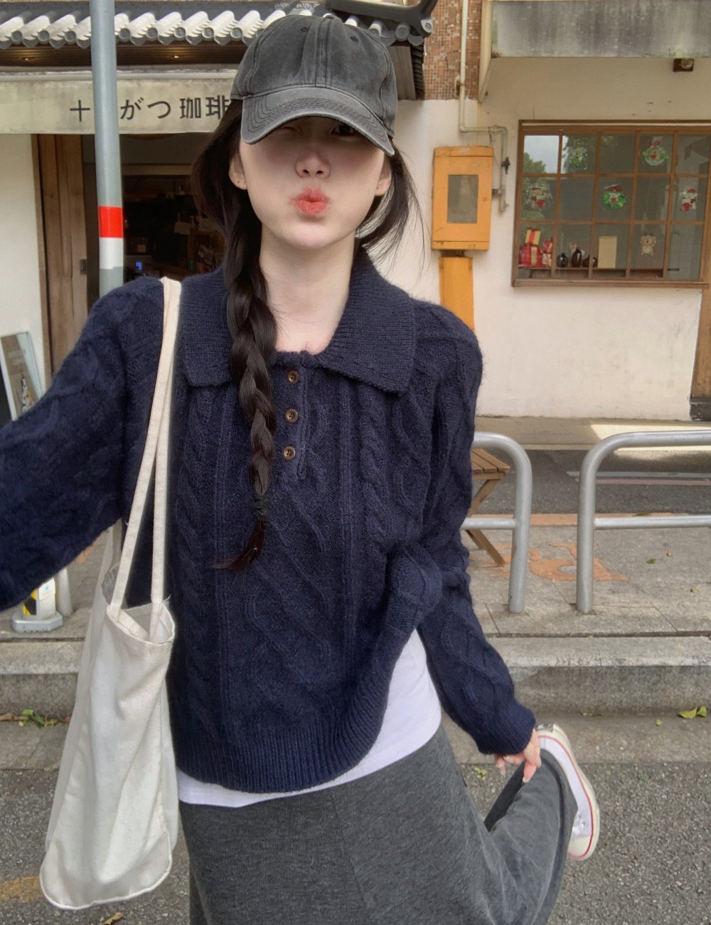 Tender Korean style tops autumn and winter sweater for women