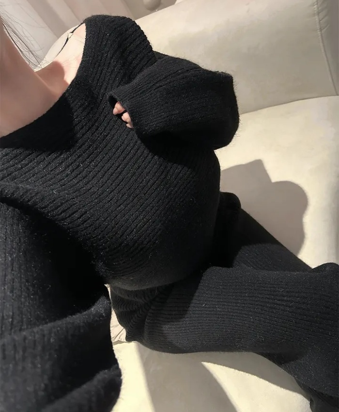 Korean style sweater temperament long pants 2pcs set