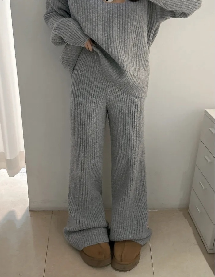 Winter long pants sweater a set for women