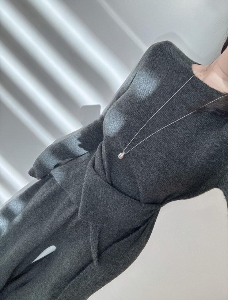 Irregular long pants fashion sweater 2pcs set