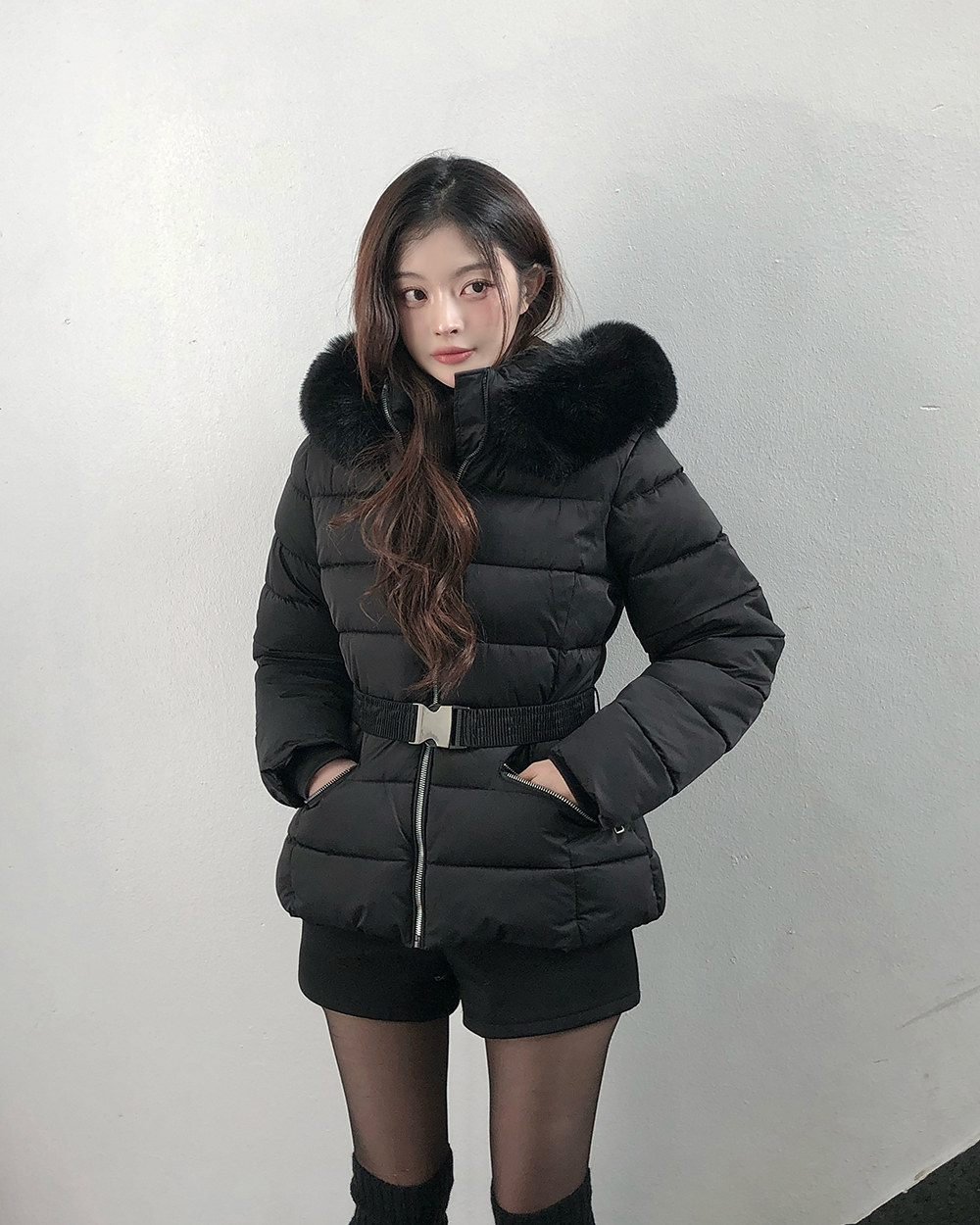 Fashion light luxury coat Korean style winter cotton coat