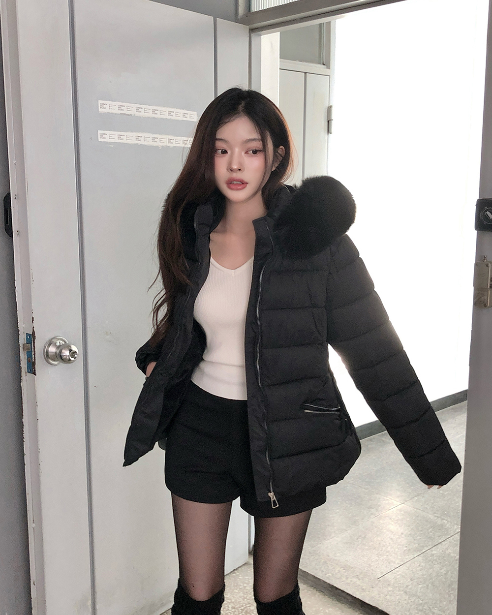 Fashion light luxury coat Korean style winter cotton coat