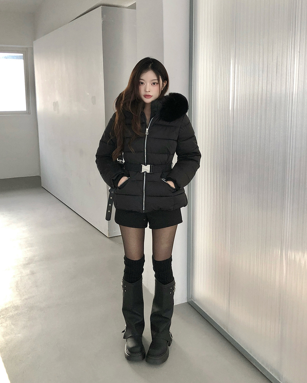 Fashion light luxury coat Korean style winter cotton coat