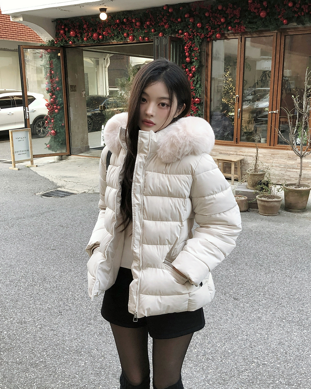 Fashion light luxury coat Korean style winter cotton coat