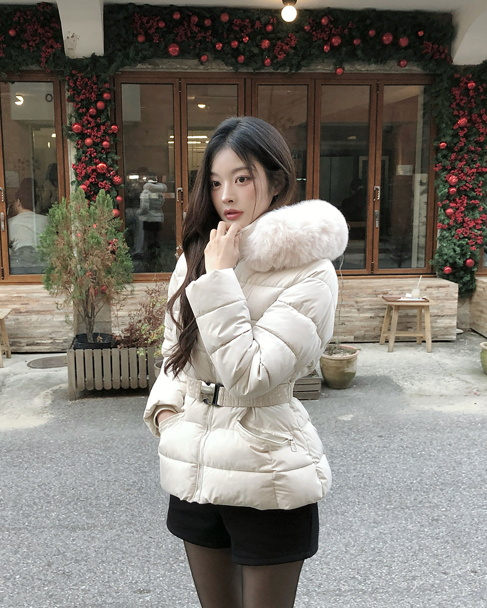 Fashion light luxury coat Korean style winter cotton coat